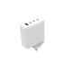 Skech Power Delivery 4 Port GaN Wall Charger 100w PD Power Charger 3X Type-C Port + USB-A – white